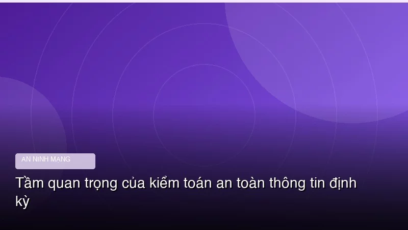 Tầm quan trọng của kiểm toán an toàn thông tin định kỳ
