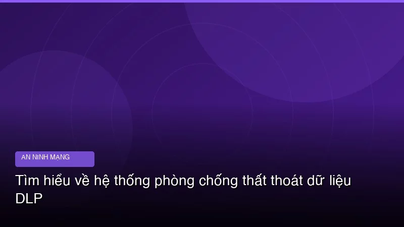 Tìm hiểu về hệ thống phòng chống thất thoát dữ liệu DLP